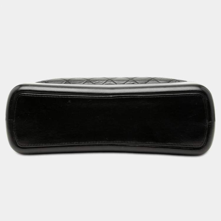 Pre Owned Chanel Black Large Aged Calfskin Gabrielle Shopping Tote