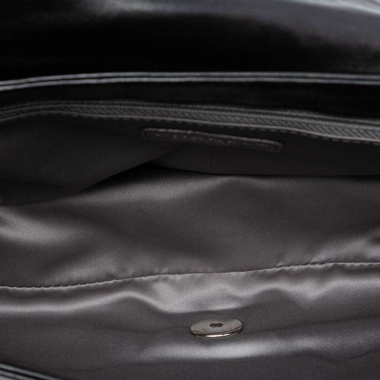 Pre Owned Chanel Black CC Quilted Astrakhan Single Flap