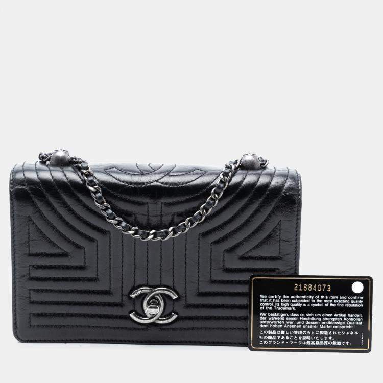 مملوكة مسبقًا Chanel Black Small Quilted Calfskin Korean Garden Flap