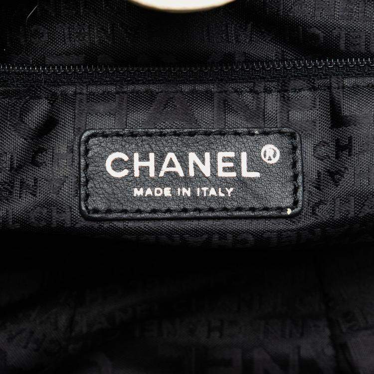 Pre Owned Chanel Brown Camellia Canvas Coco Ball Tote