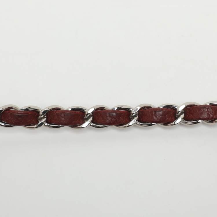 Pre Owned Chanel Classic Mini Red Quilted Leather Rectangle Single Flap Bag