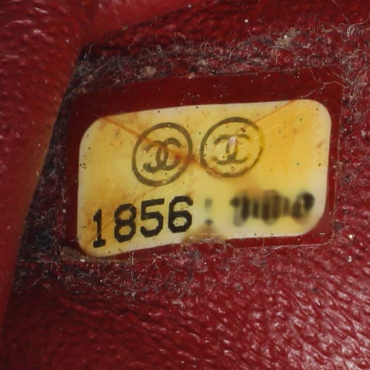 Pre Owned Chanel Classic Mini Red Quilted Leather Rectangle Single Flap Bag