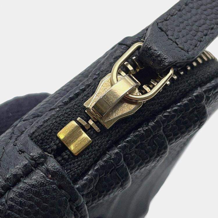 Pre Owned Chanel Matelasse Coin Purse Black Caviar Leather