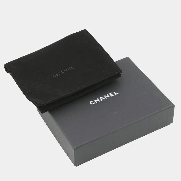 Pre Owned Chanel Matelasse Coin Purse Black Caviar Leather