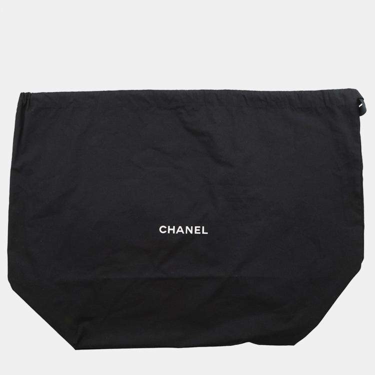 Pre Owned Chanel Deauville Studded Black Caviar Leather 2Way Chain Tote 