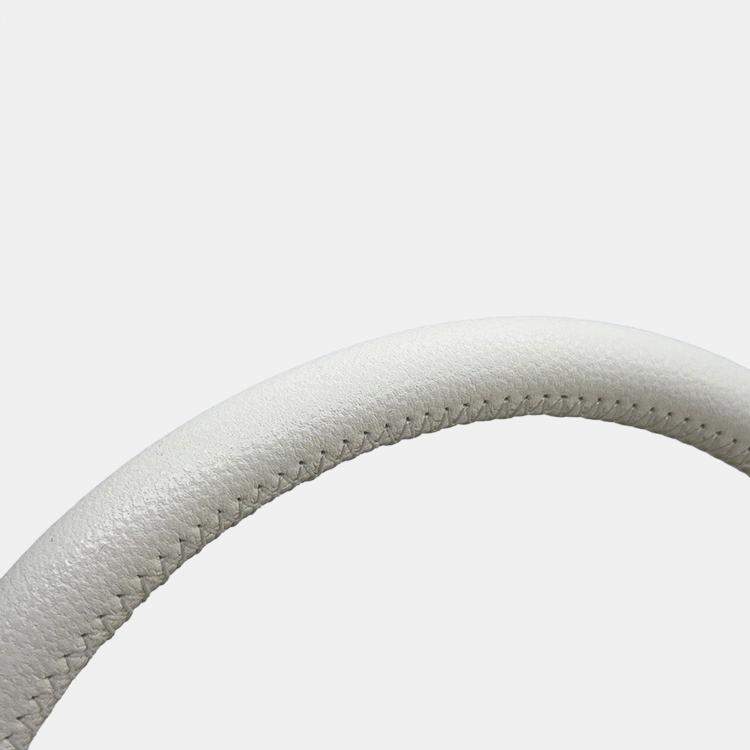 Pre Owned Chanel Coco Handle White Caviar Leather Size 29