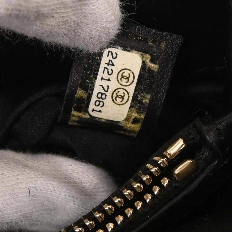 Pre Owned Chanel Black Sequins Dare To Disturb Shoulder Bag