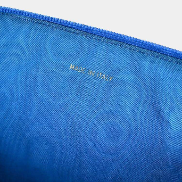 Pre Owned Chanel Blue Calfskin Wallet