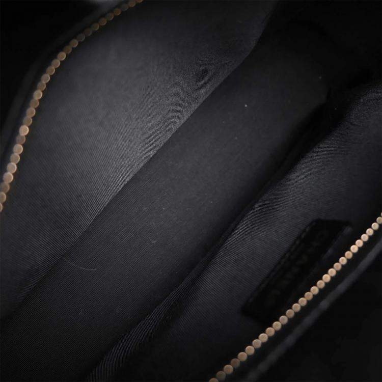 Pre Owned Chanel Black Lambskin Choco Bar Tote Shoulder Bag