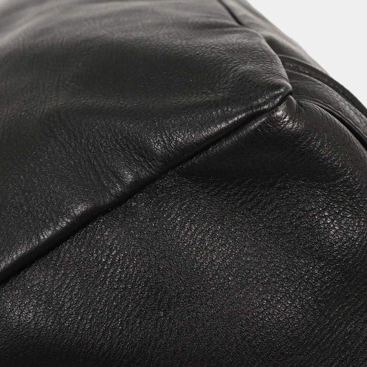 Pre Owned Chanel Black Lambskin Mademoiselle Lock Handbag