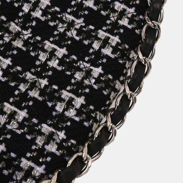 Pre Owned Chanel Black Tweed Urban Spirit Backpack