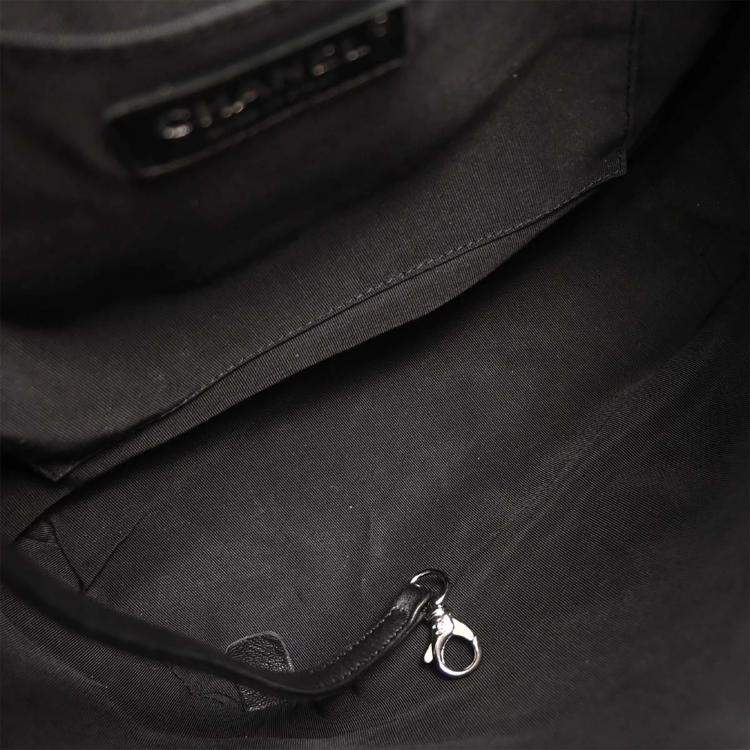 Pre Owned Chanel Black Tweed Urban Spirit Backpack