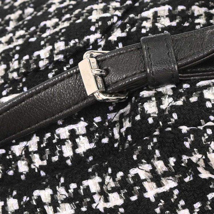 Pre Owned Chanel Black Tweed Urban Spirit Backpack