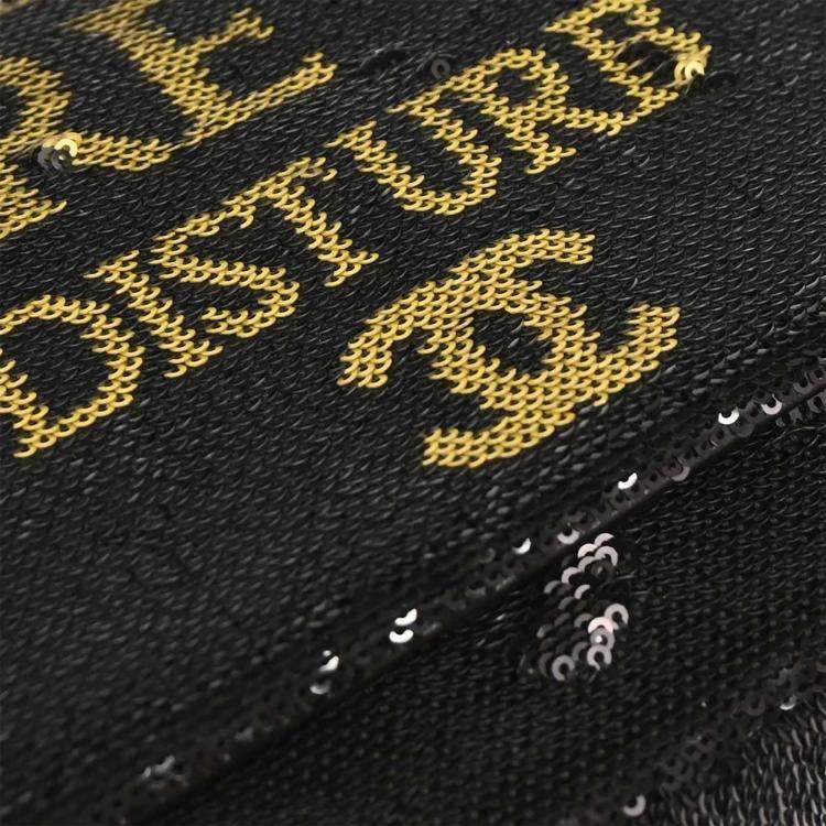 Pre Owned Chanel Black Sequins Dare To Disturb Shoulder Bag