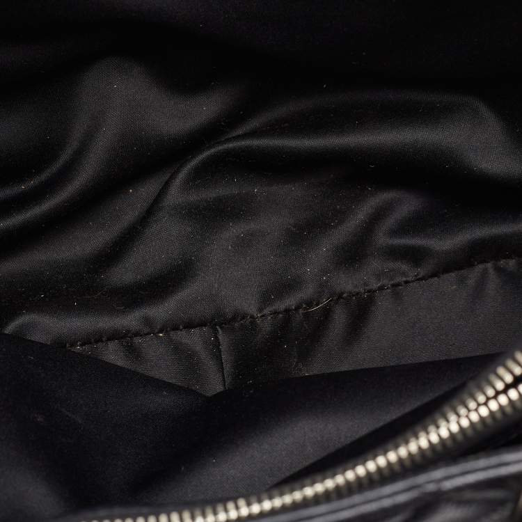 Pre Owned Chanel Black Quilted Caviar Leather GST Shopper Tote