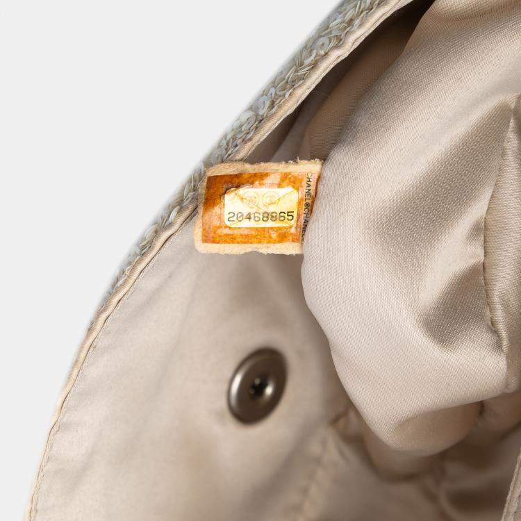 Pre Owned Chanel Brown Medium CC Sequins Single Flap