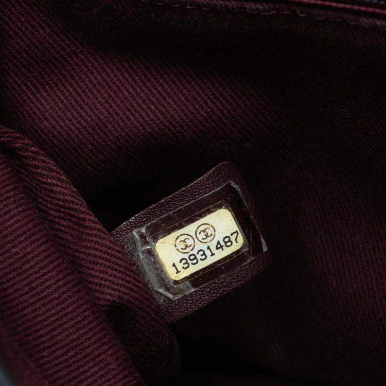 Pre Owned Chanel Black Medium Iridescent Calfskin In The Mix Flap