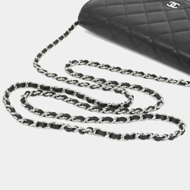 Pre Owned Chanel Timeless Classic Line Chain Wallet