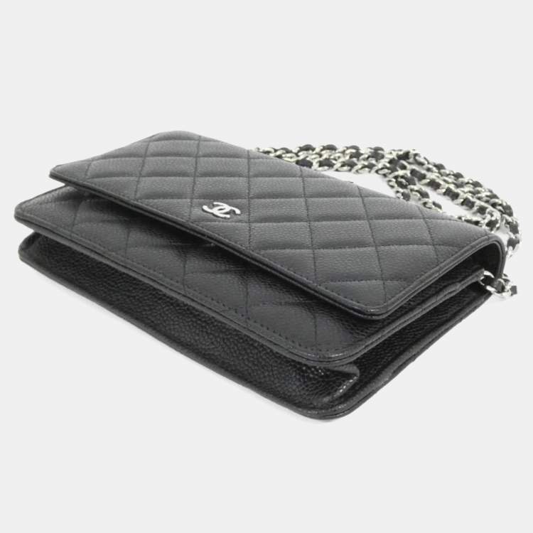 Pre Owned Chanel Timeless Classic Line Chain Wallet