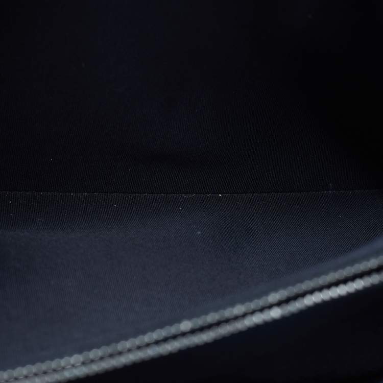 Pre Owned Chanel Boy Large Black Quilted Patent Leather Shopper Tote