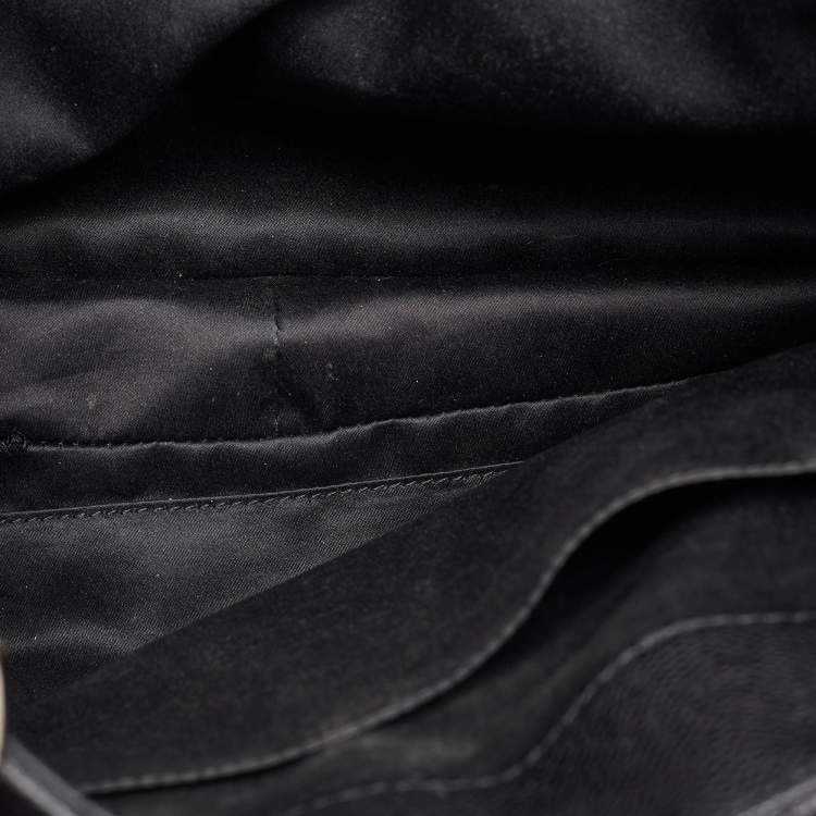 Pre Owned Chanel Black Quilted Caviar Leather GST Shopper Tote