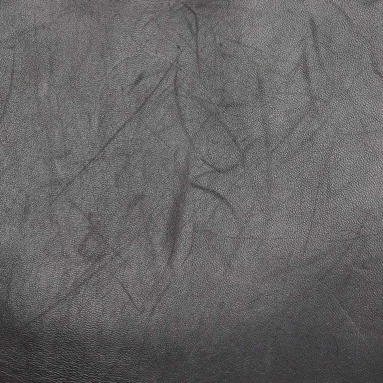 Pre Owned Chanel Boy Large Black Quilted Patent Leather Flap Bag