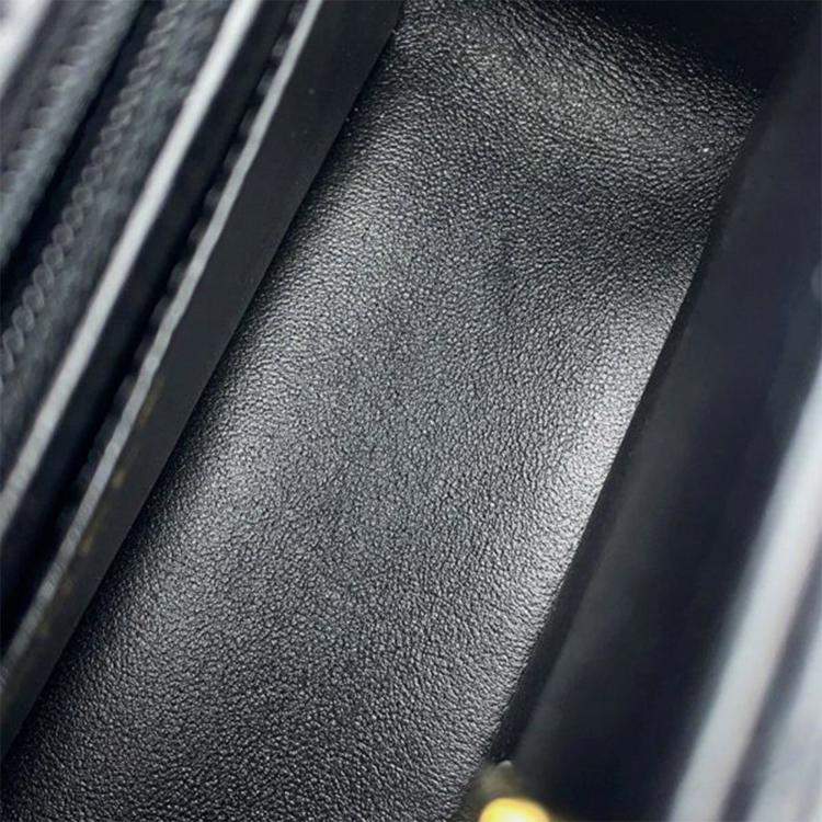 Pre Owned Chanel Black Mini Rectangular Classic Lambskin Top Handle Flap