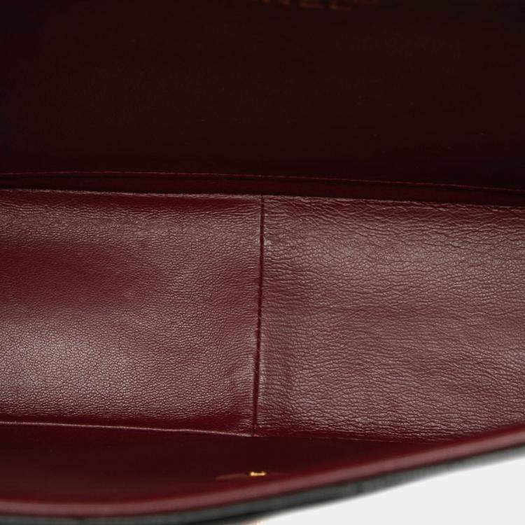 Pre Owned Chanel Black Jumbo XL Classic Lambskin Single Flap