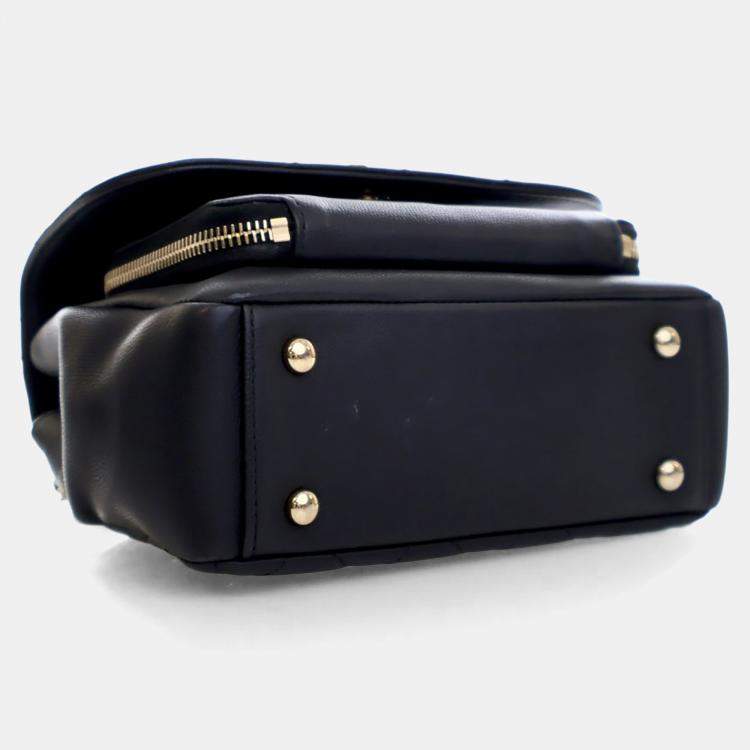 Pre Owned Chanel Small Caviar Business Affinity Top Handle Bag