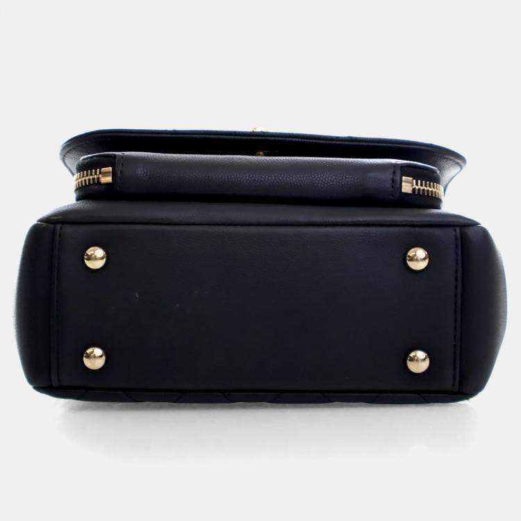 Pre Owned Chanel Small Caviar Business Affinity Top Handle Bag