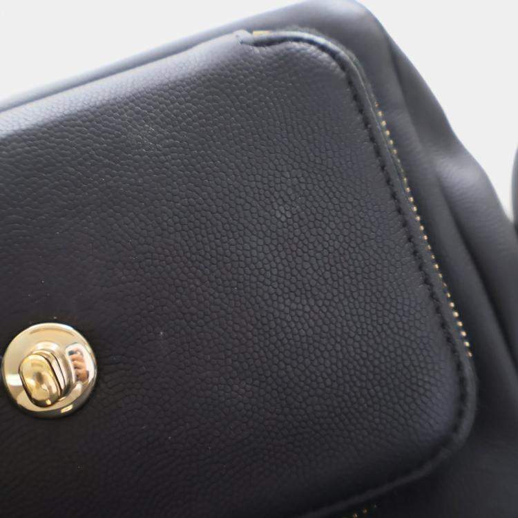 Pre Owned Chanel Small Caviar Business Affinity Top Handle Bag
