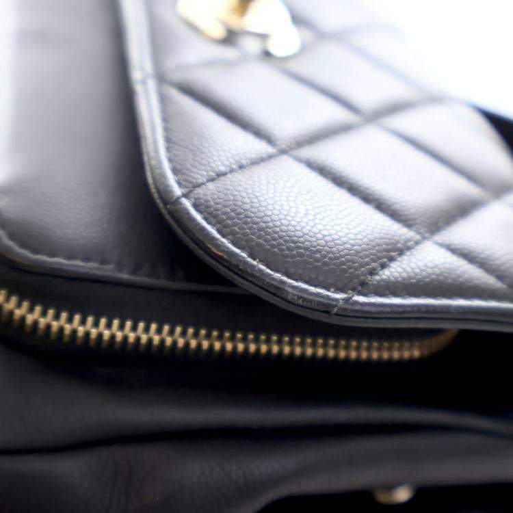 Pre Owned Chanel Small Caviar Business Affinity Top Handle Bag