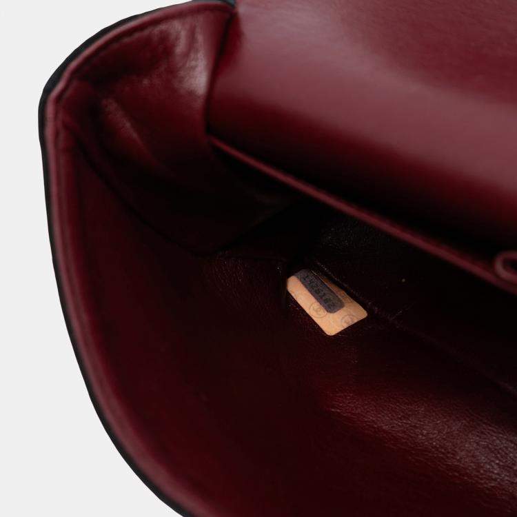 Pre Owned Chanel Black Medium Classic Jersey Bijoux Chain Double Flap