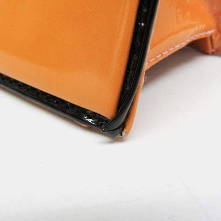 Pre Owned Chanel Chain Shoulder Bag Leather Shoulder Bag Pink Yellow