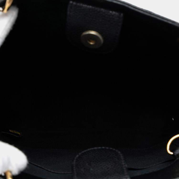 Pre Owned Chanel Black Caviar Petite Shopping Tote