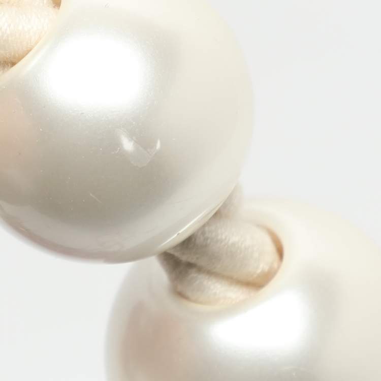 Pre Owned Chanel Pearl Handle Small Pink Tweed Flap Bag