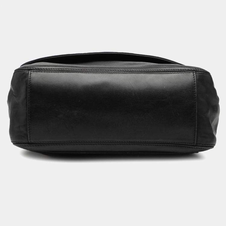 Pre Owned Chanel Black CC Lambskin Tassel Flap Messenger Bag