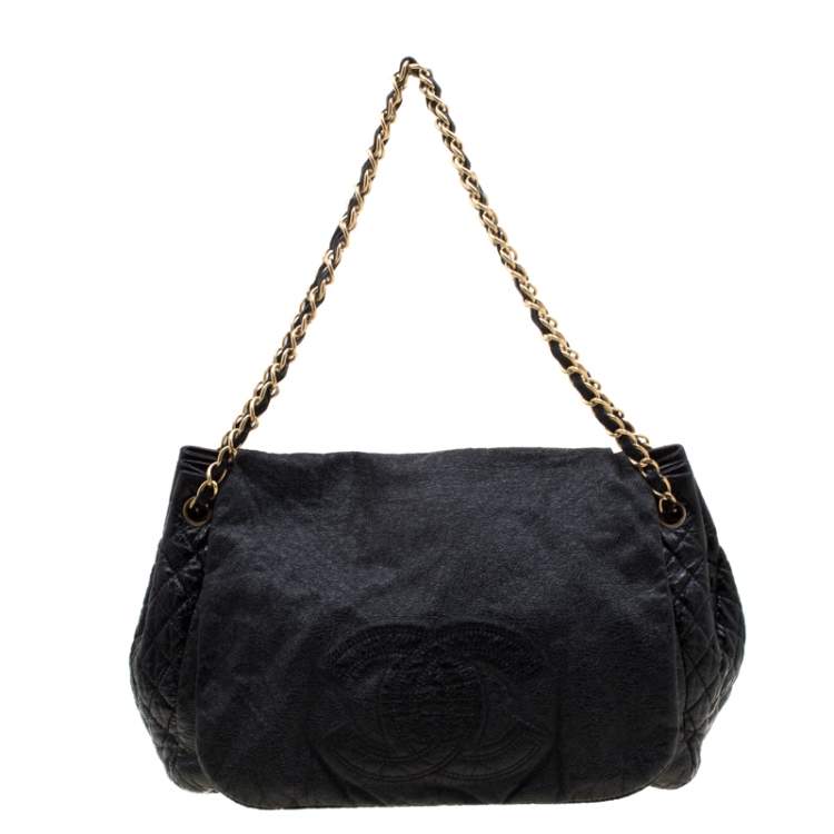 black patent chanel bag