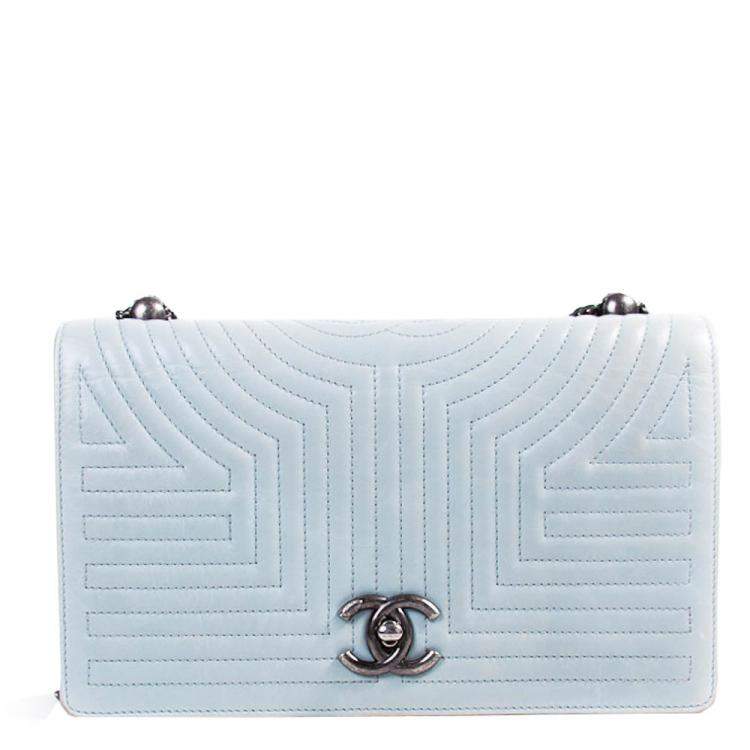 baby blue chanel purse