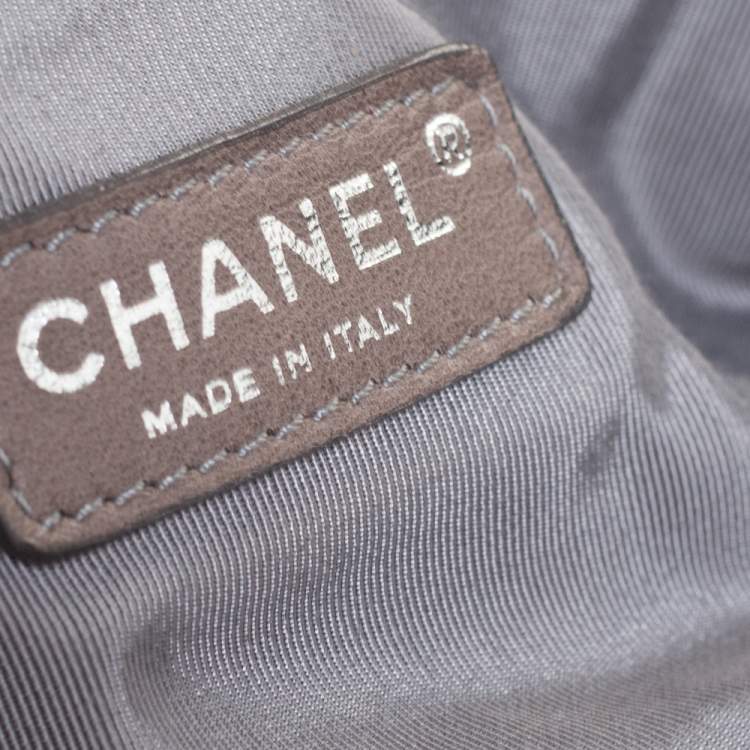 Pre Owned Chanel Black Denim XL Coco Cabas Spirit Bag