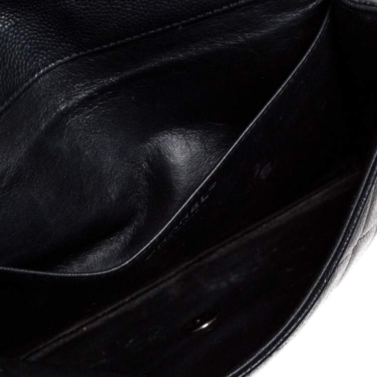 مملوكة مسبقًا Chanel Anthrx Grey Caviar Quilted Leather Chain Flap Bag