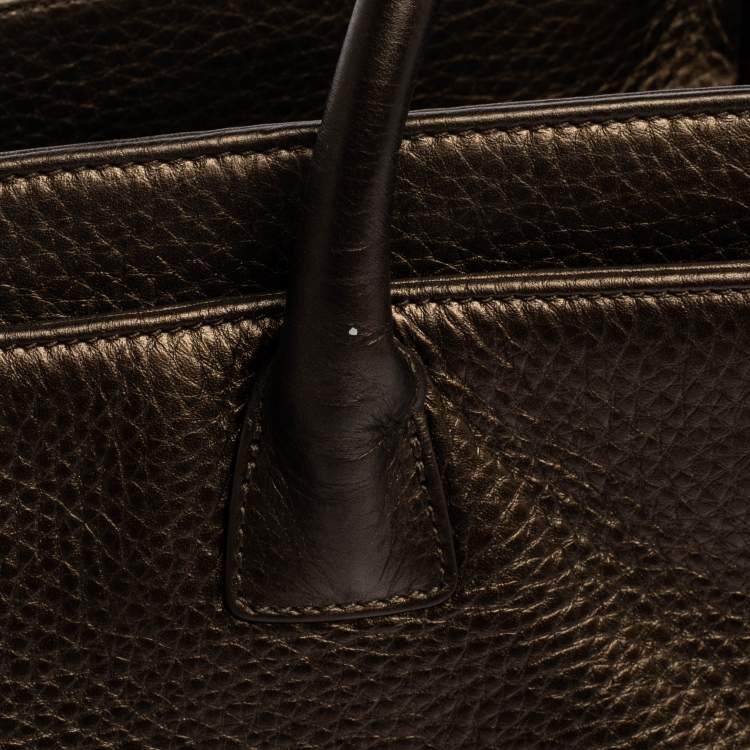 Pre Owned Chanel Metallic Brown Leather XL Cerf Executive Shopper Tote