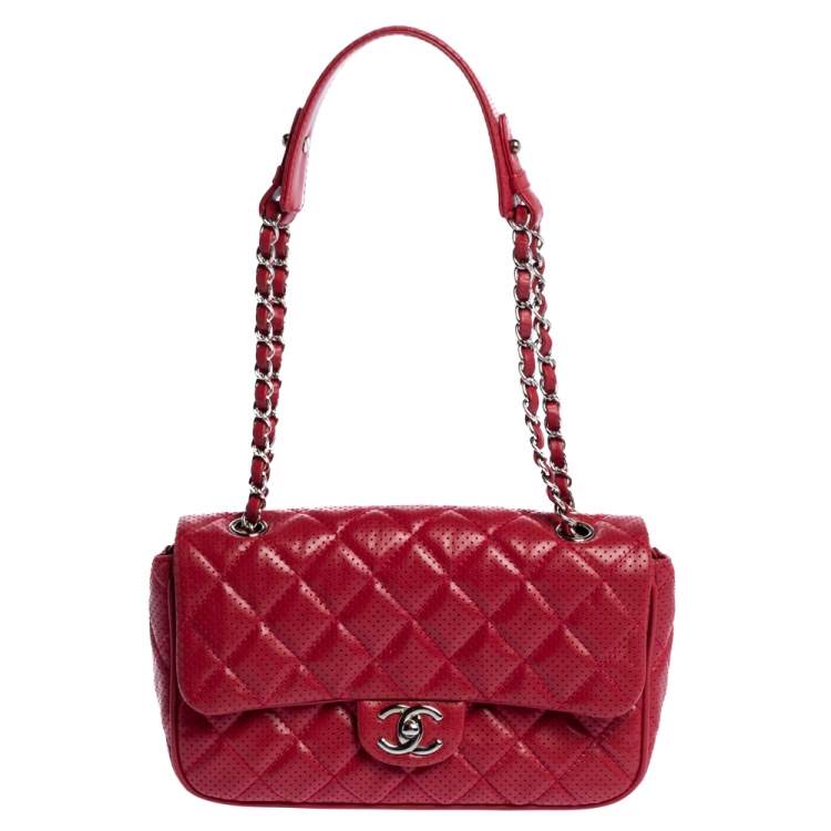Chanel - Perforated Leather Flap Bag