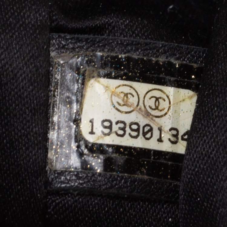 Pre Owned Chanel Black Quilted Caviar Leather Grand Shopping Tote