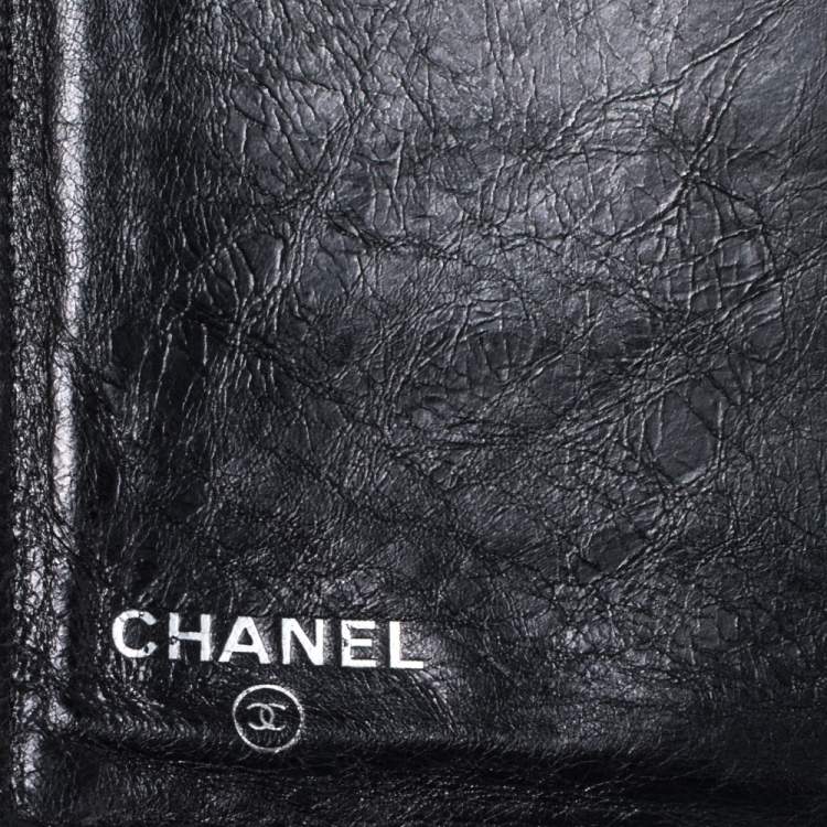 Pre Owned Chanel Black Quilted Leather Reissue Trifold Wallet