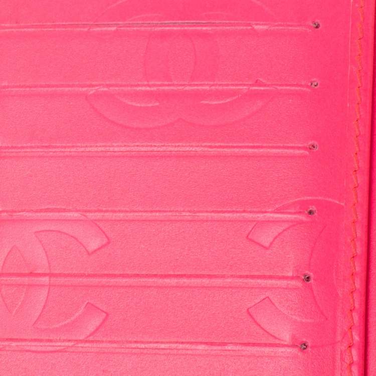 Pre Owned Chanel Black Leather Cambon Ligne Bifold Wallet