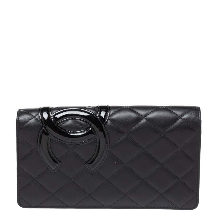 Chanel Black Leather Cambon Ligne Bifold Wallet Chanel | The Luxury Closet