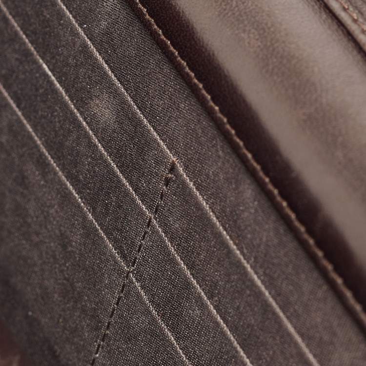 Pre Owned Chanel Metallic Brown Python and Leather WOC Bag