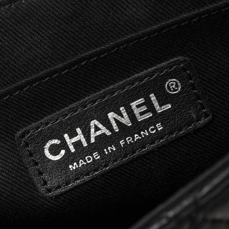 Pre Owned Chanel Black Quilted Leather Classic Single Flap Bag