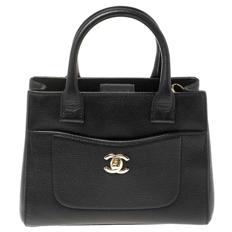 Chanel Black Grained Leather Mini Neo Executive Shopping Tote Chanel | The  Luxury Closet